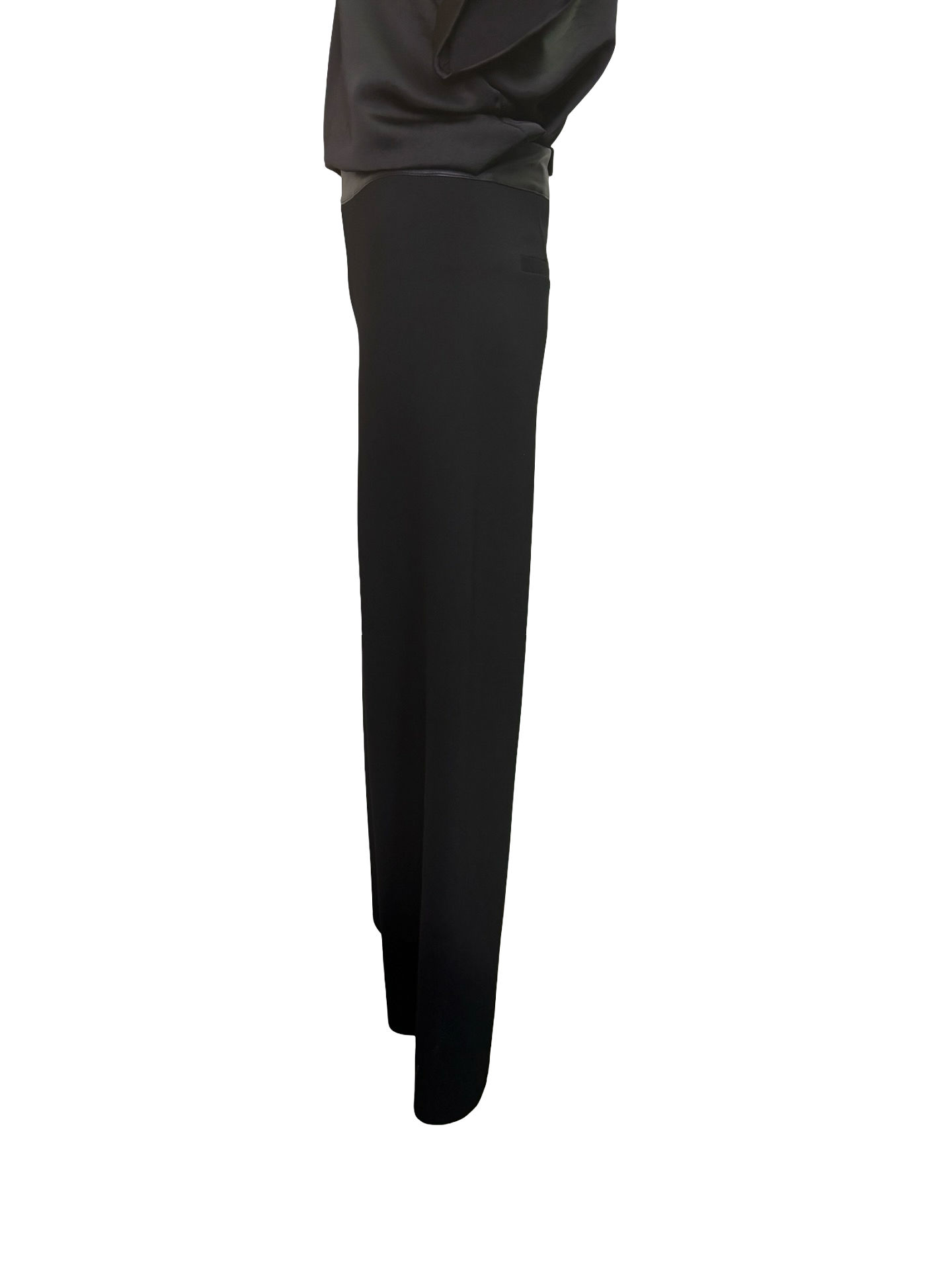 Denver Hi Waist Wide Leg Ponte Black