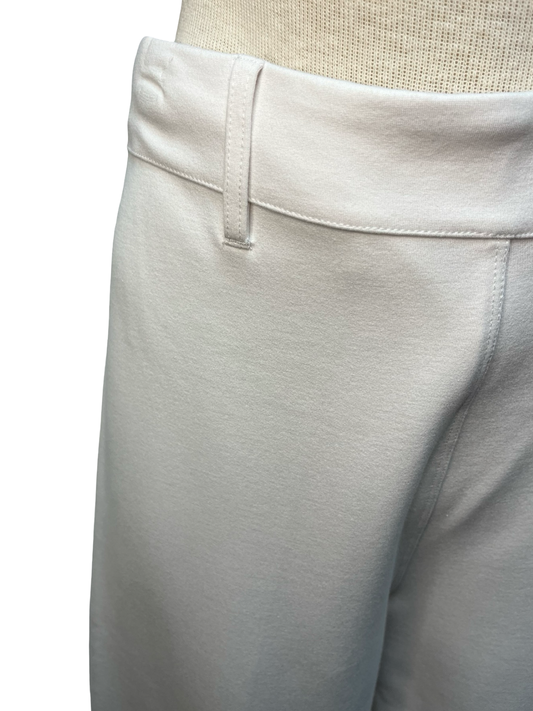 Erin Hi Waist Wide Leg Ponte Chalk