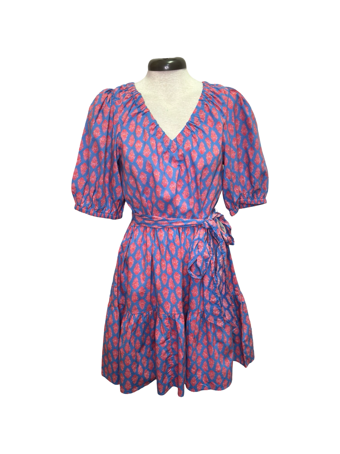 Audra Tiered Dress Blue