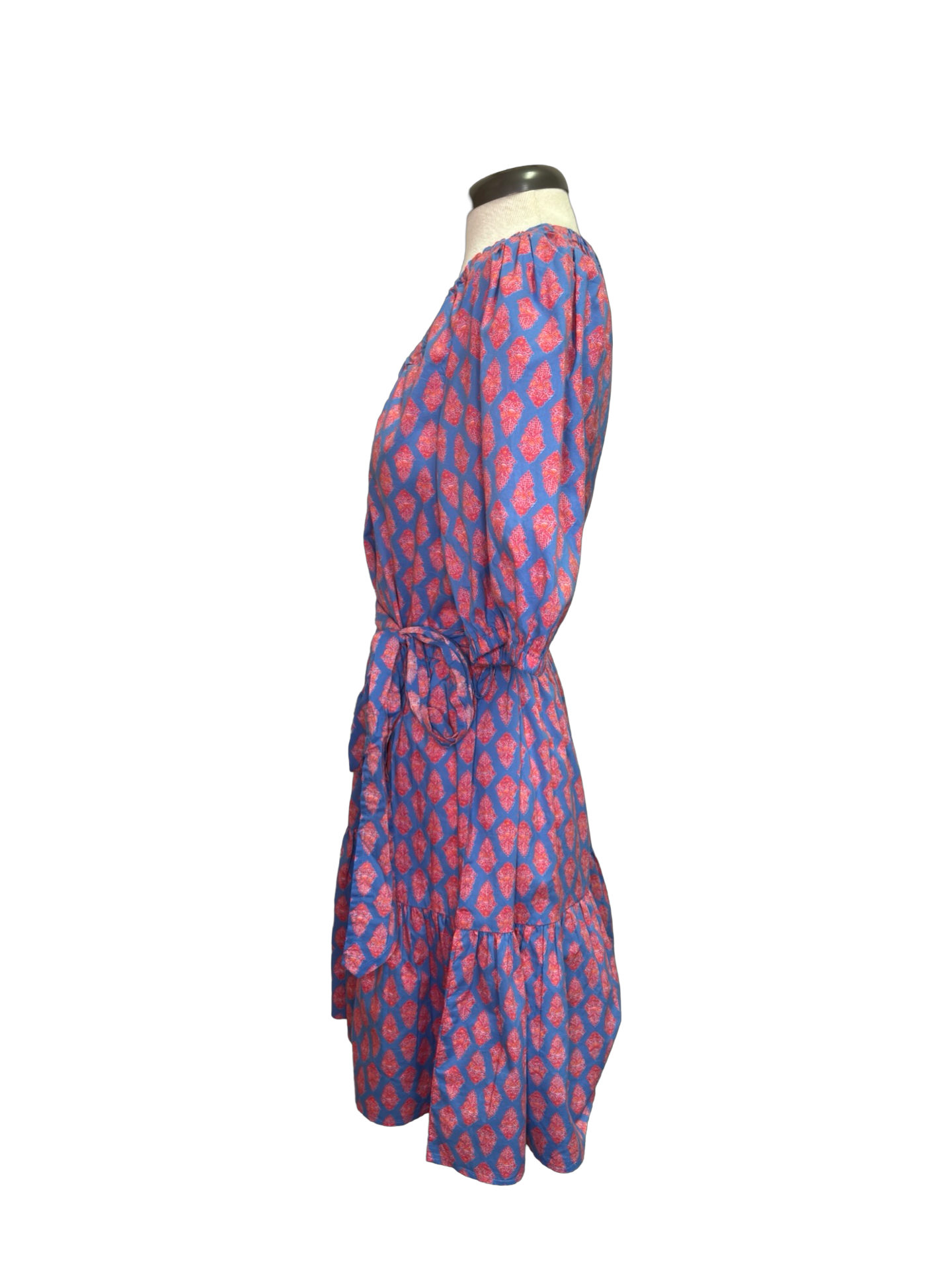 Audra Tiered Dress Blue