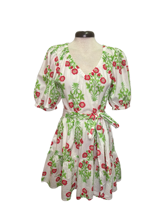 Audra Tiered Dress White