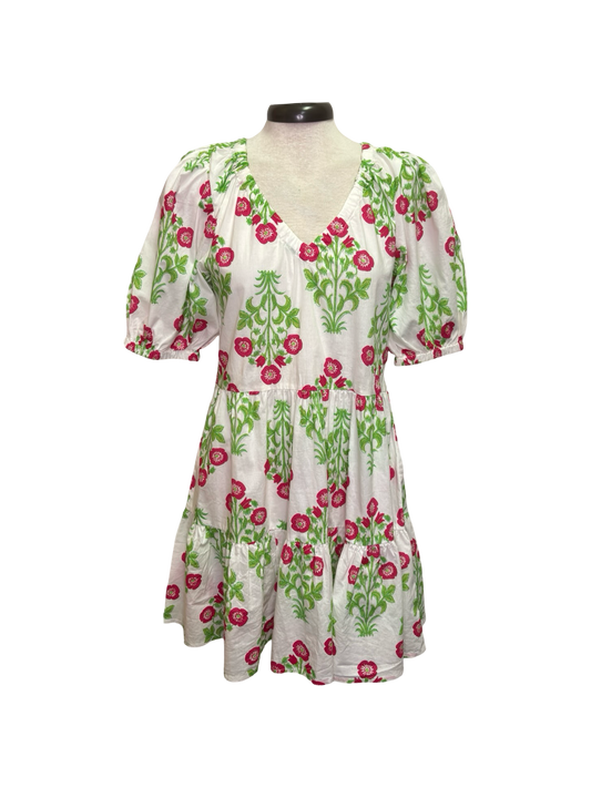 Audra Tiered Dress White