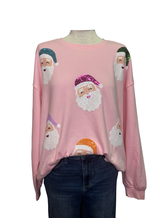Blush Holiday Sparkle Sweatshirt