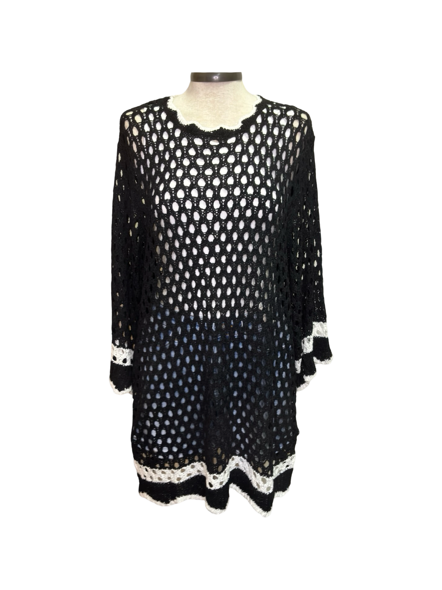 Hooper Crochet Tunic Black One Size