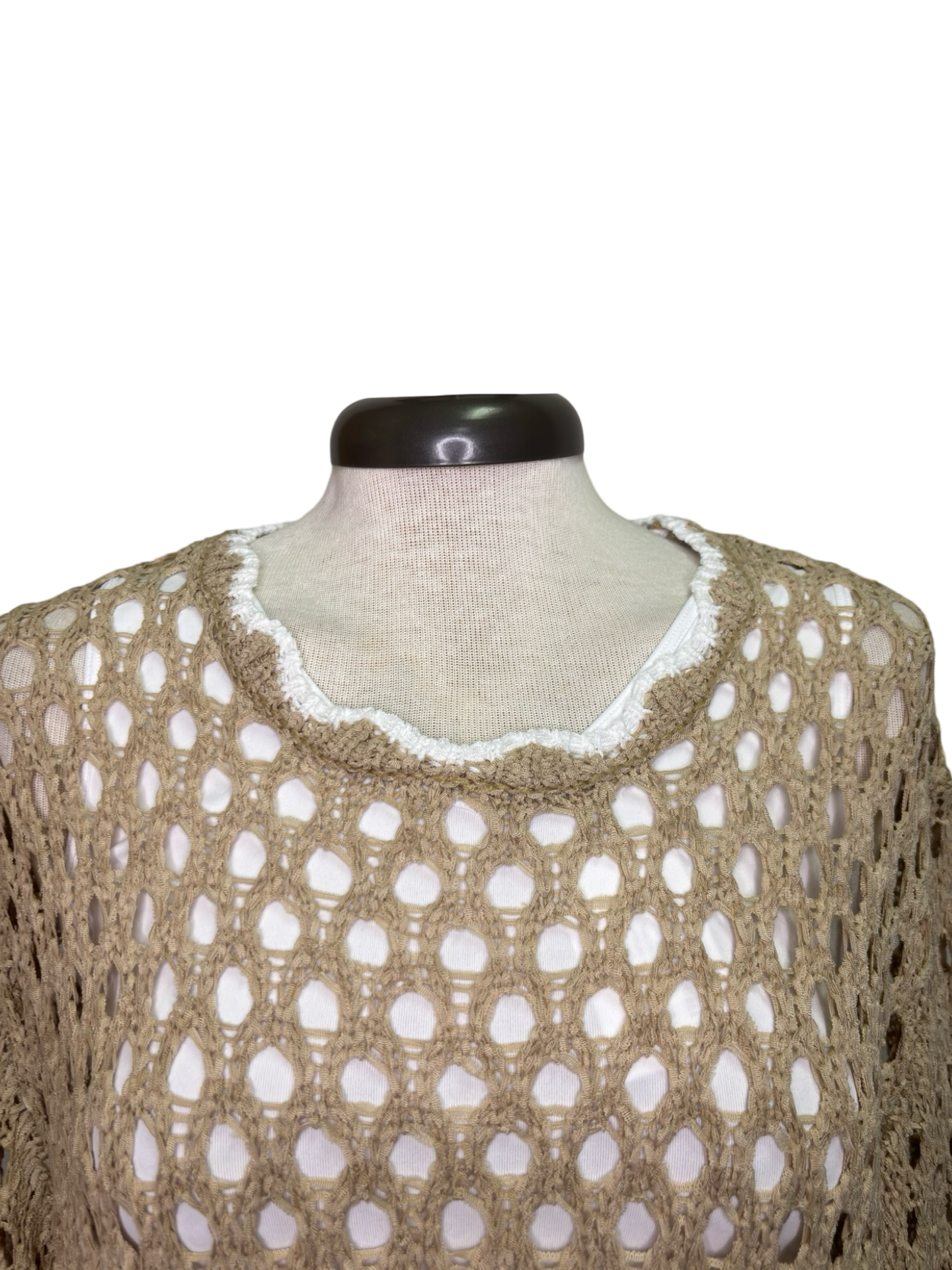 Hooper Crochet Tunic Tan One Size