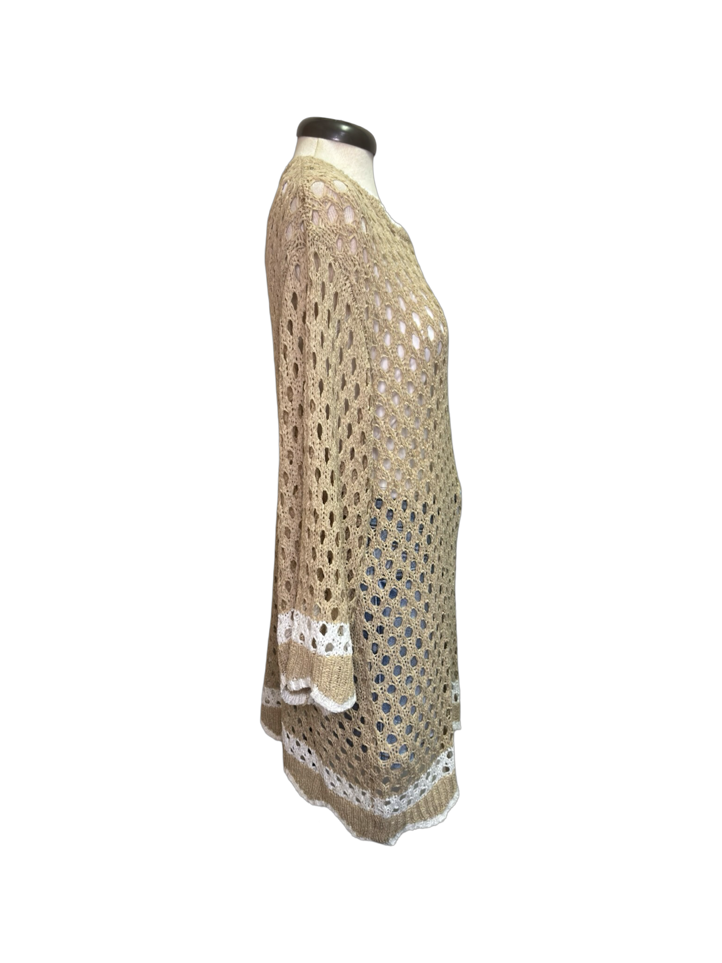 Hooper Crochet Tunic Tan One Size