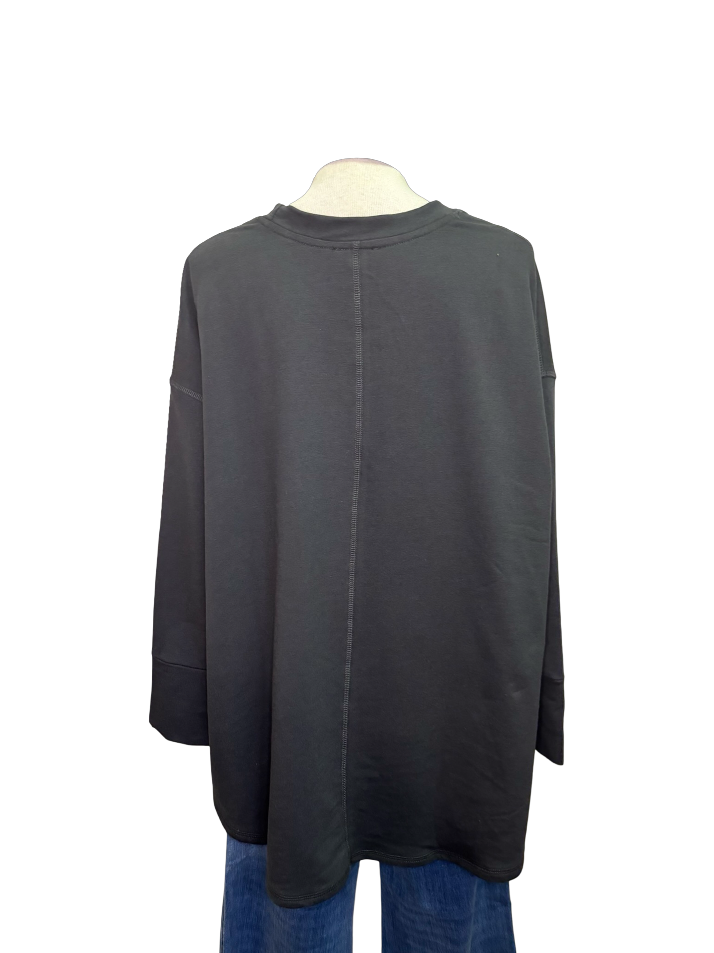 Libba Swing Hem Top Black