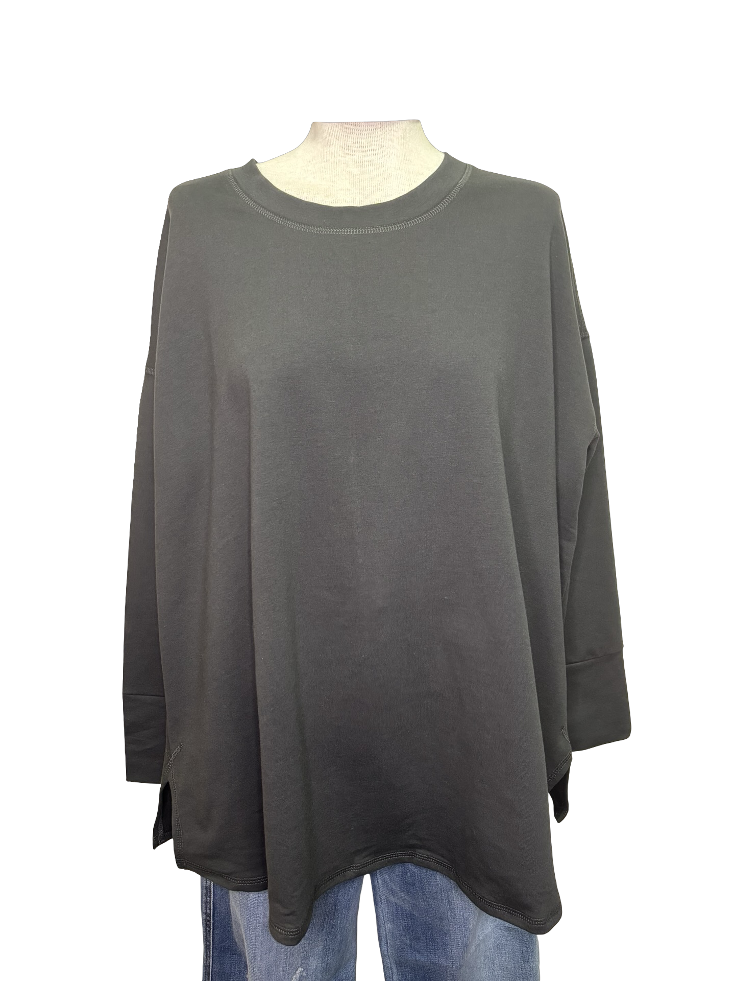 Libba Swing Hem Top Black