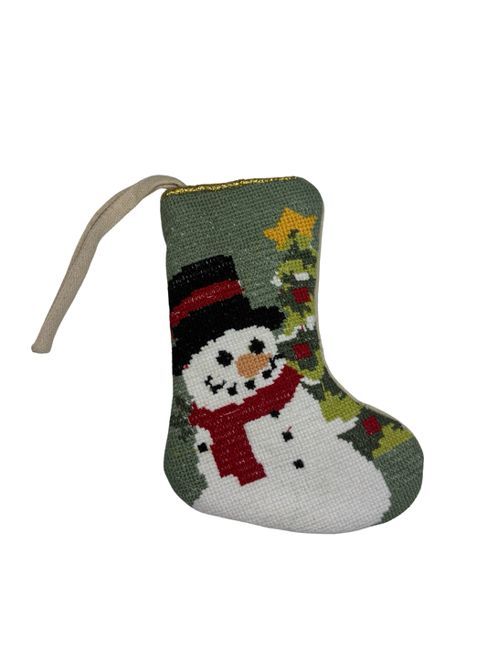 Snowman Mini Stocking