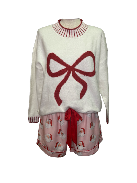 Wilder Bow Sweater White