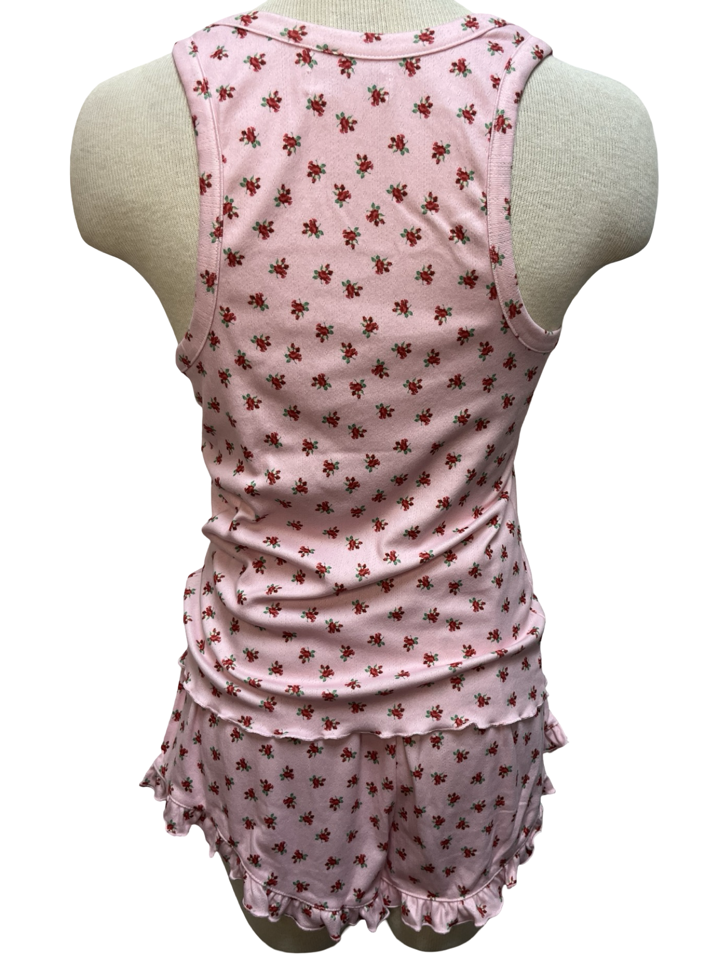 Crazy for the Holidays Ditsy Floral Print Short PJ Set