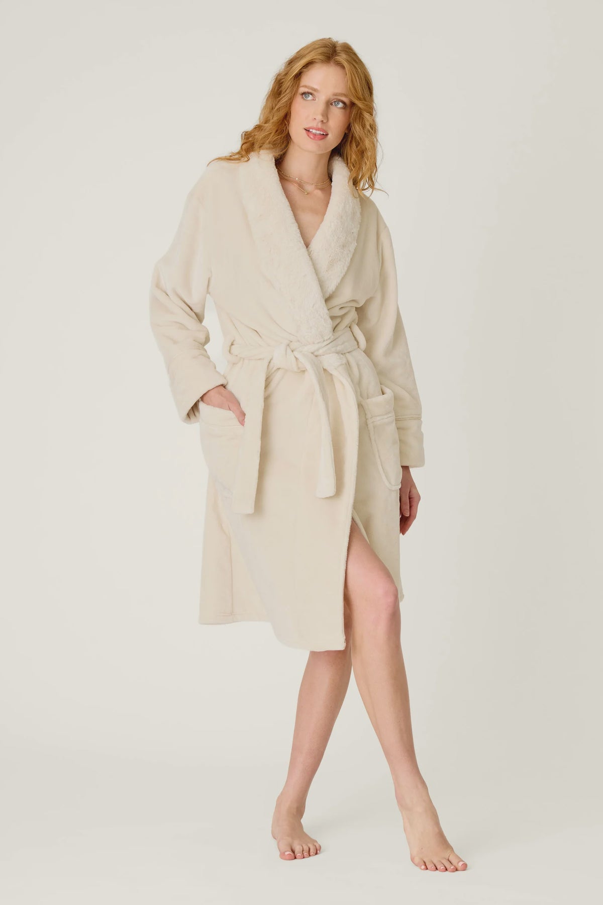 Luxe Plush Natural Robe