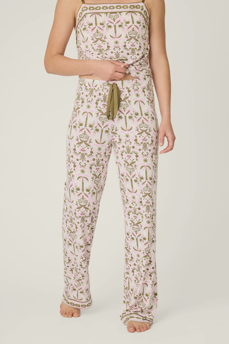 Deja Vu Dreams Tiki Time Open Leg Pants