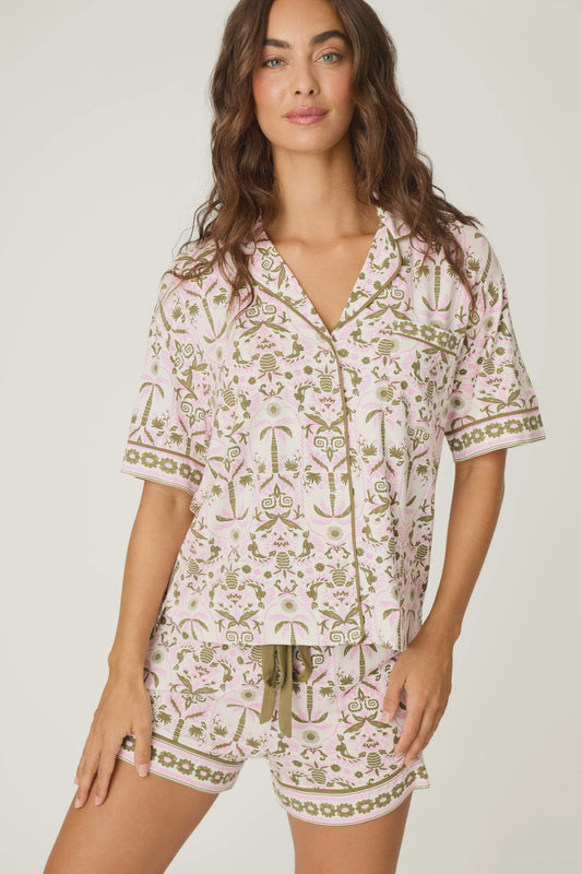 Deja Vu Dreams Tiki Time Short Sleeve Top