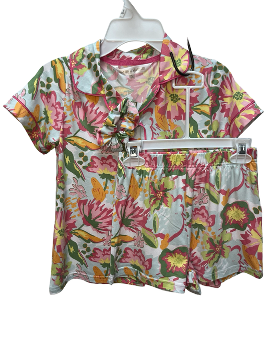 Girl's Summer Bouquet Sleep Shorts Set