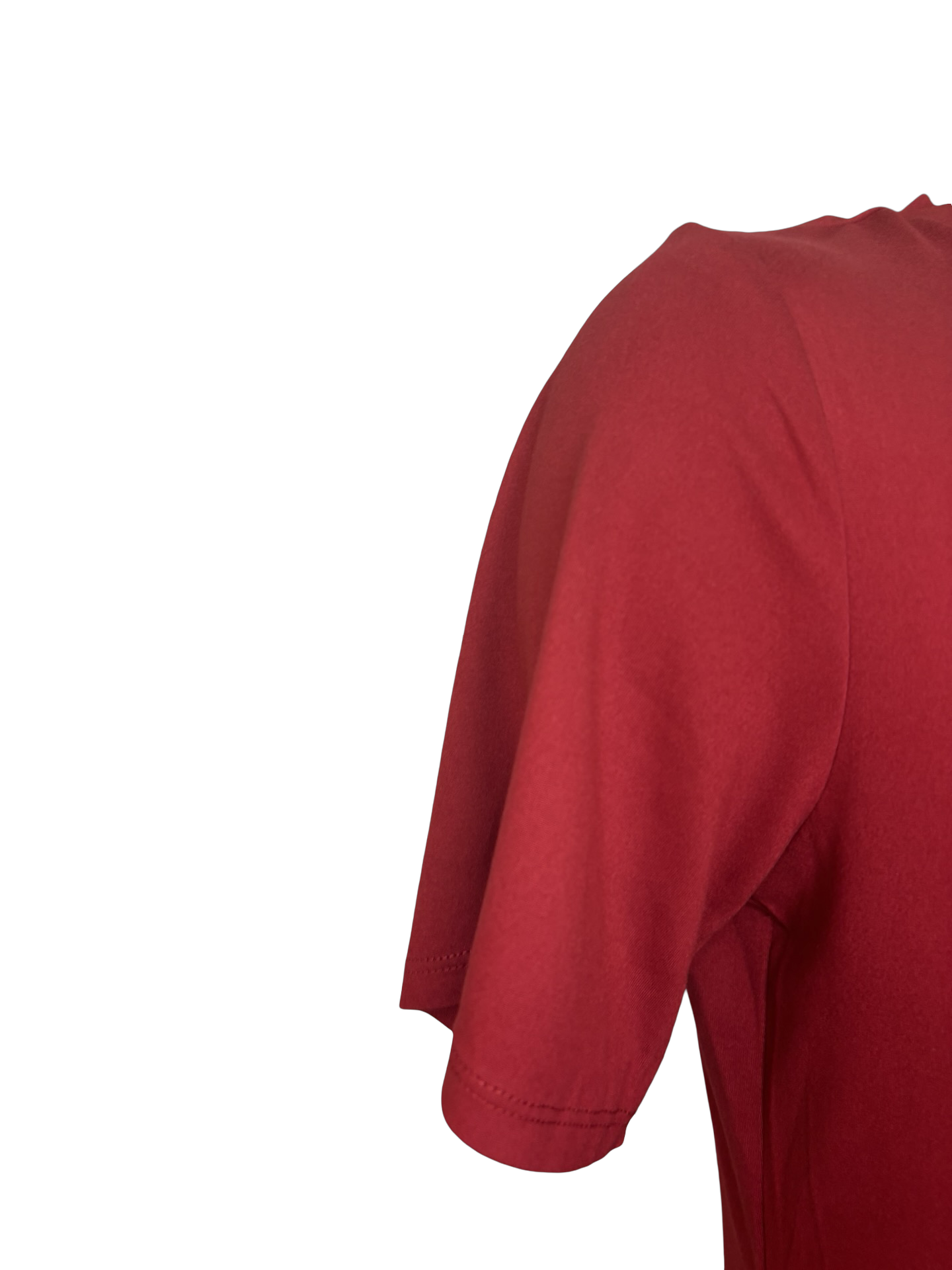 Highlands V Neck Pocket Tee Dark Red