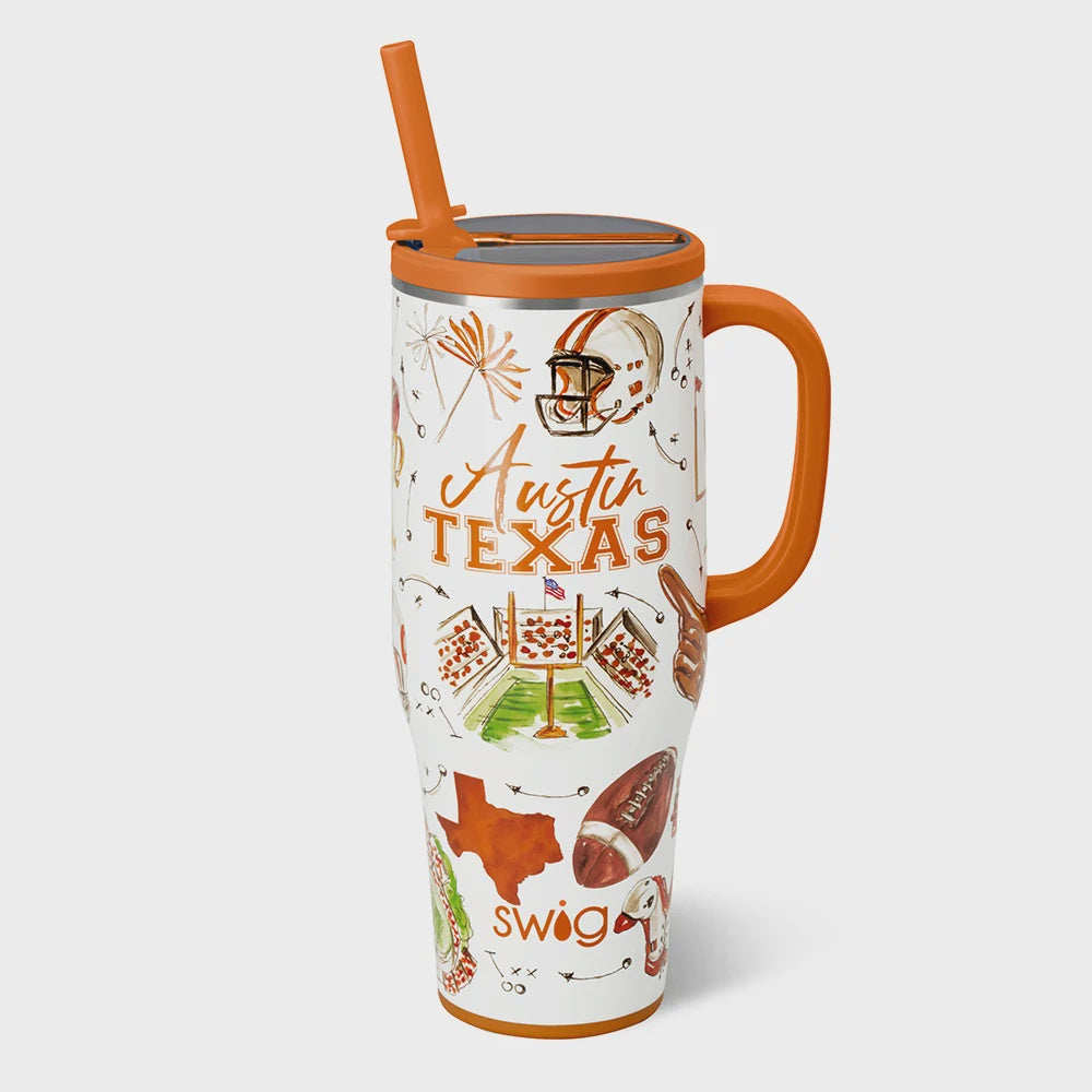 Tailgates in Austin Mega Mug 40oz