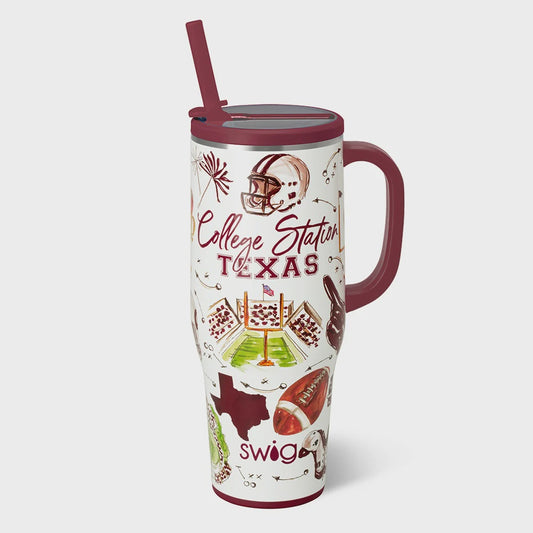 Tailgates in College Station Mega Mug 40oz