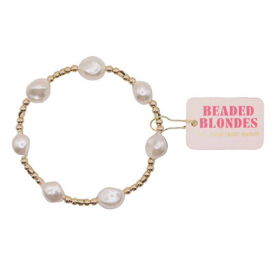 BB Sadie Pearl Bracelet Gold Standard