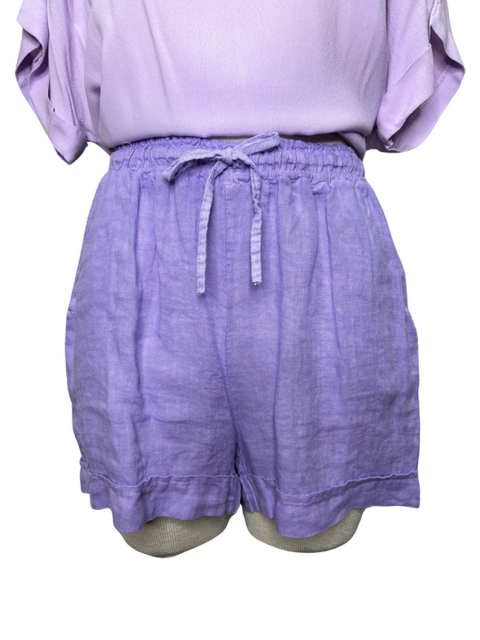 Sammy Linen Shorts Lilac