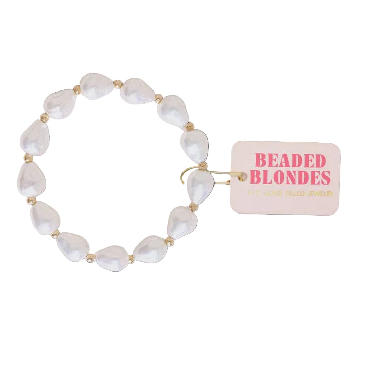 BB Saylor Pearl Bracelet Gold Standard