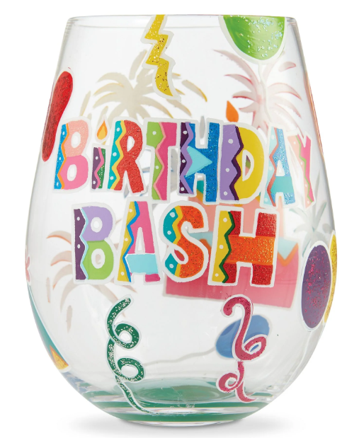 Birthday Bash Stemless Wine Glass