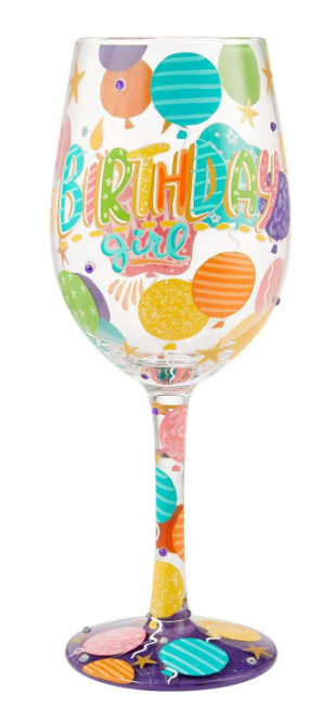 Birthday Girl Wine Glass