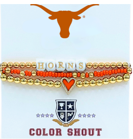 University of Texas Love Stack Bracelets