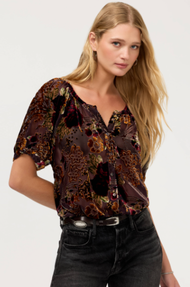 Avah Button Down Shirt Joanna Burnout
