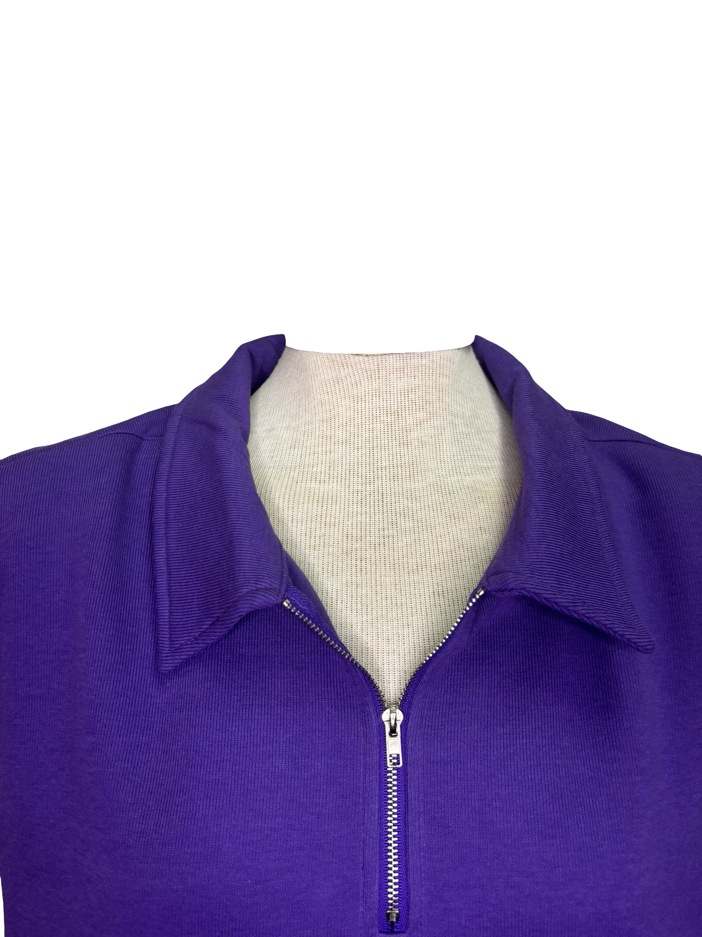 Sleeveless Polo Mini Dress Purple