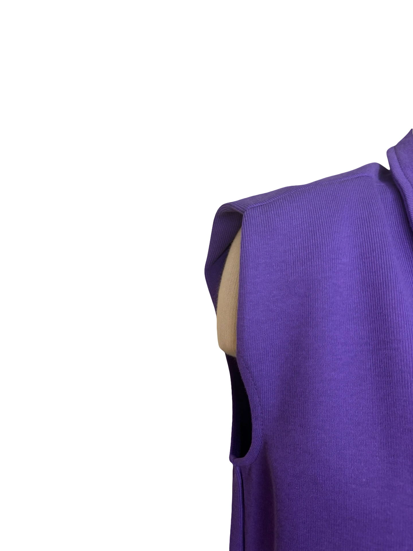 Sleeveless Polo Mini Dress Purple