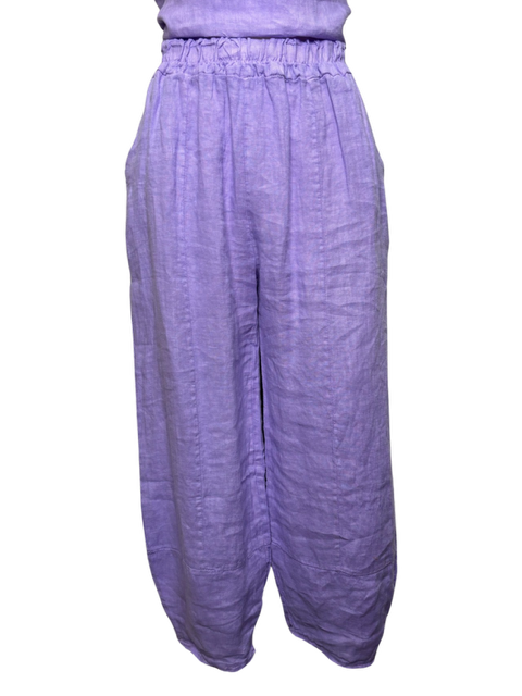 Sicily Linen Pants Lilac