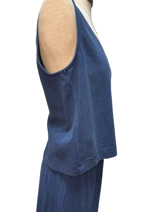 Sloane V Neck Denim Tank Indigo