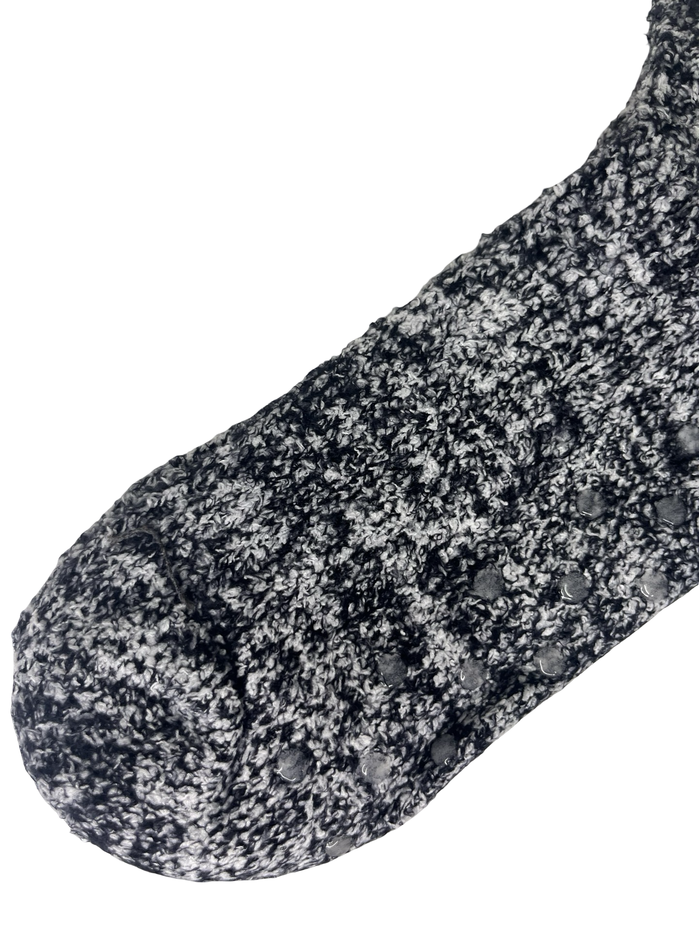 Marshmallow Crew Socks Heather Black One Size