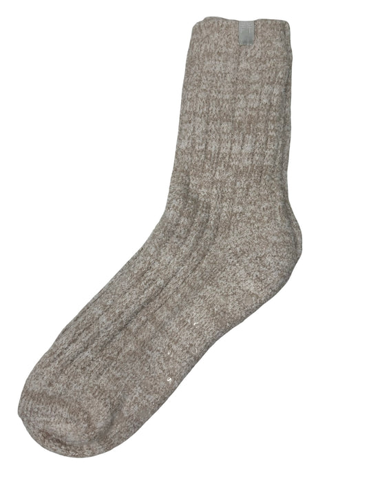 Marshmallow Crew Socks Heather Coco One Size