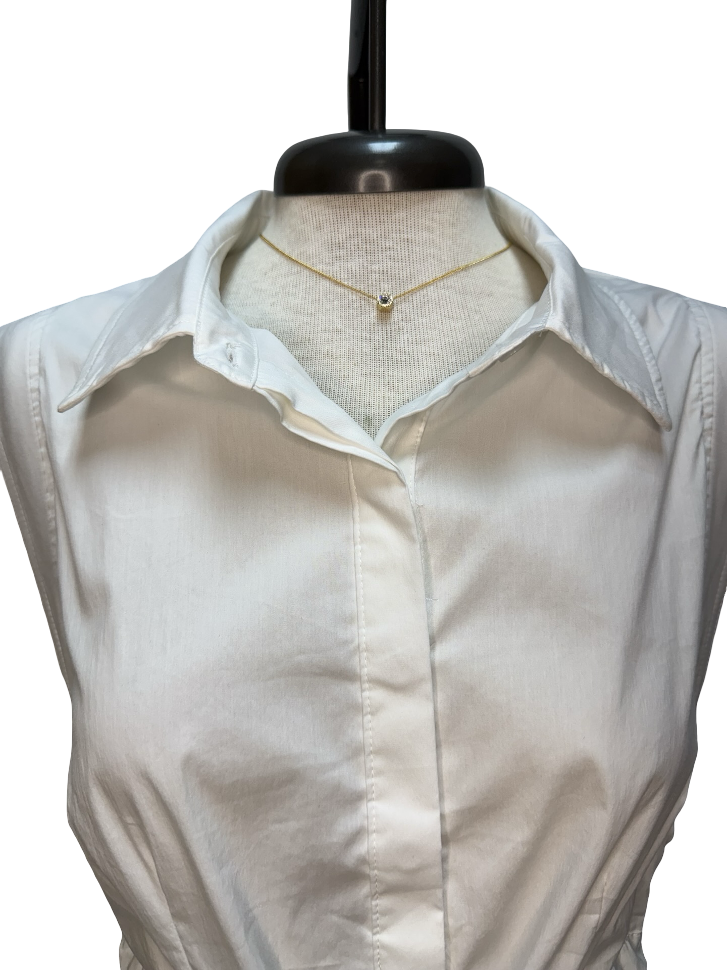 Tie Waist Cap Sleeve Top Off White