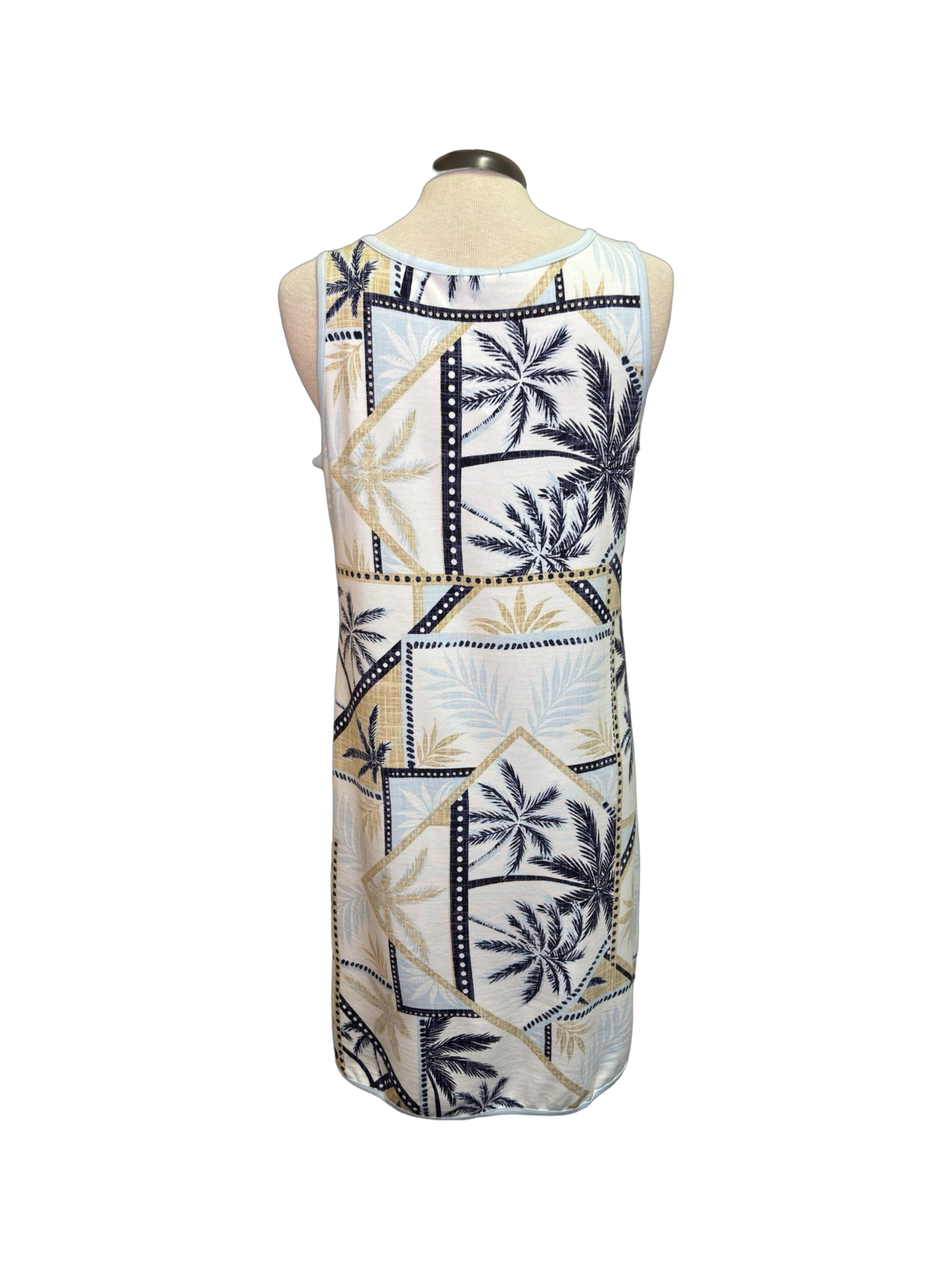 Reversible Water/Lt Blue A Line Dress