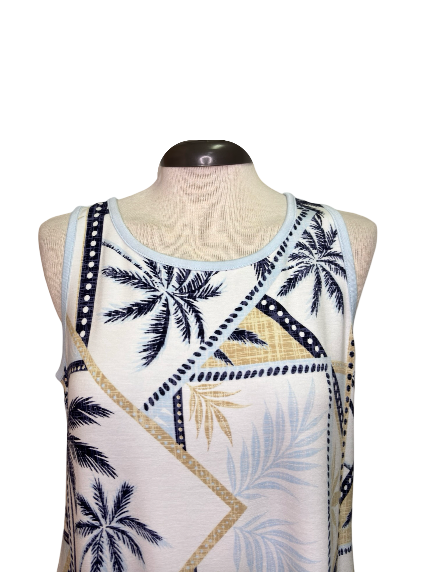 Reversible Water/Lt Blue A Line Dress