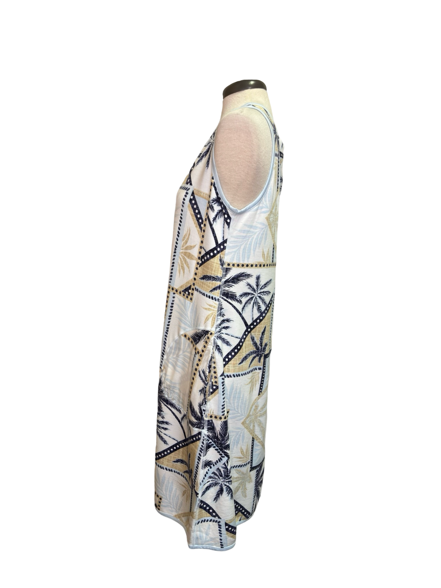Reversible Water/Lt Blue A Line Dress