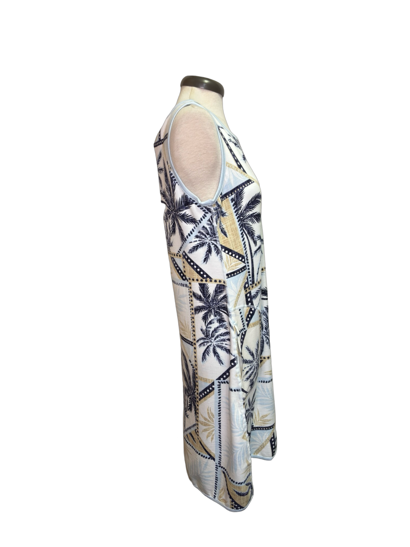 Reversible Water/Lt Blue A Line Dress