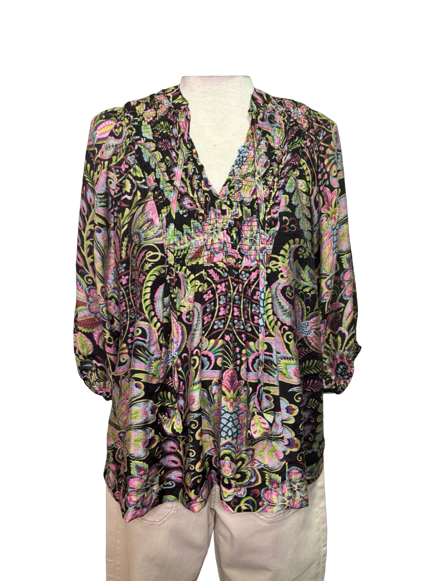 Floral Paisley Boho Top