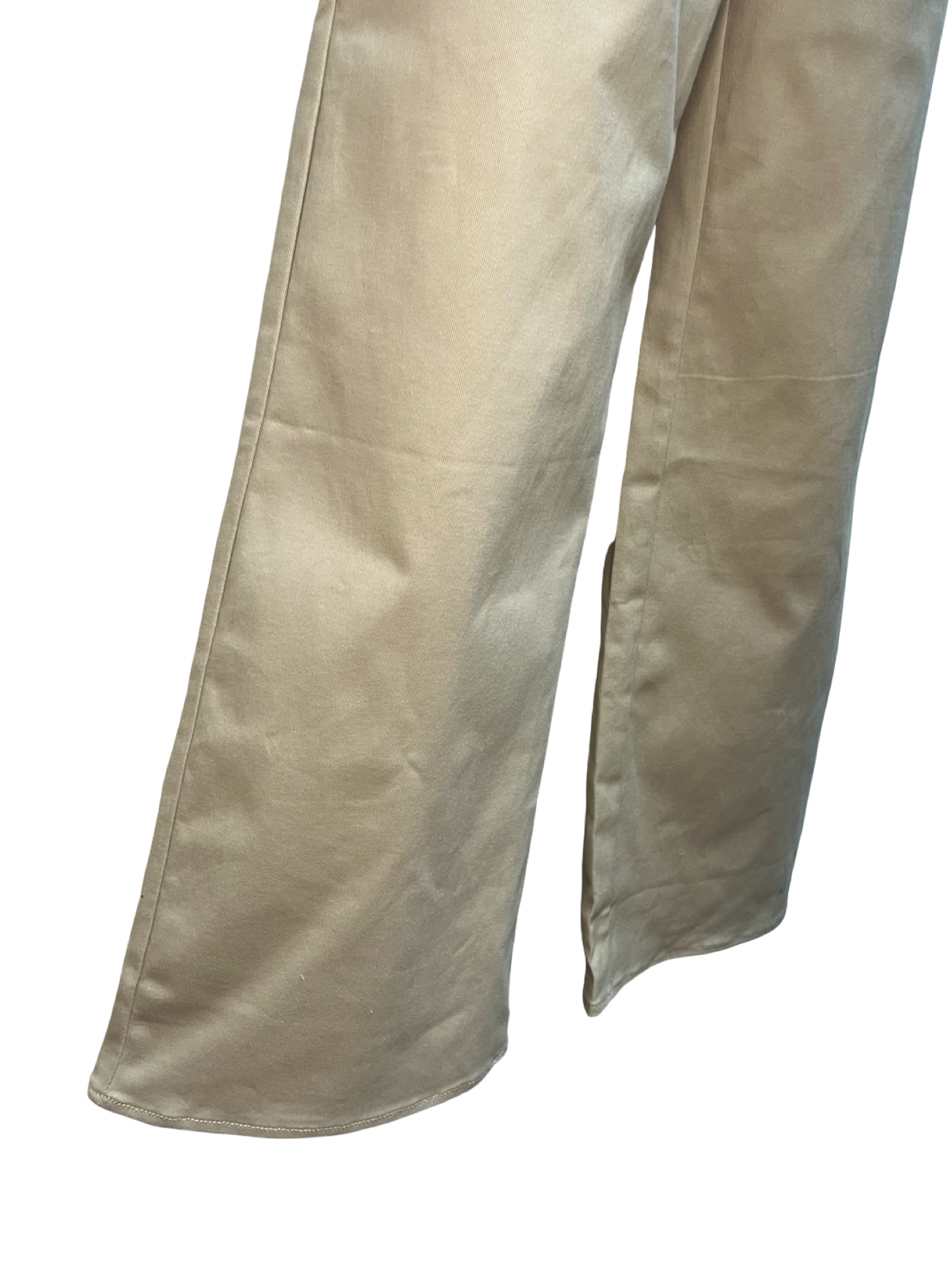 High Waist Wide Leg Crop Pants Mushroom