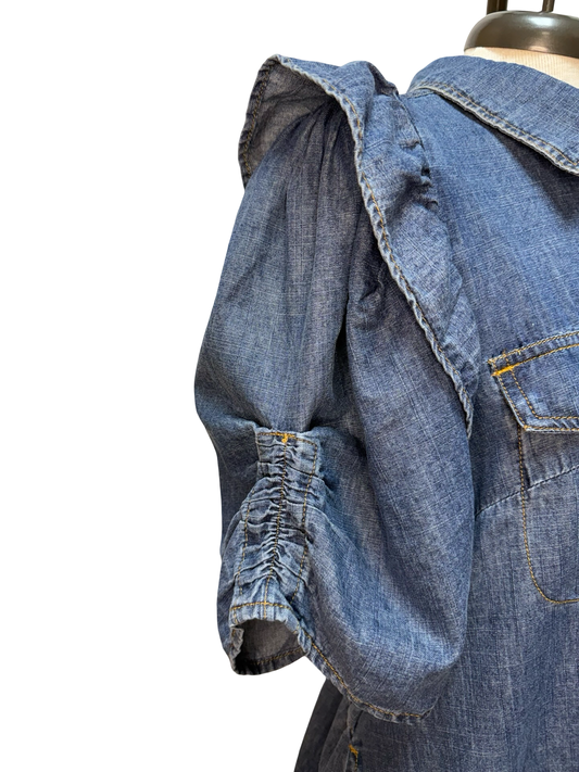 Washed Denim Dress