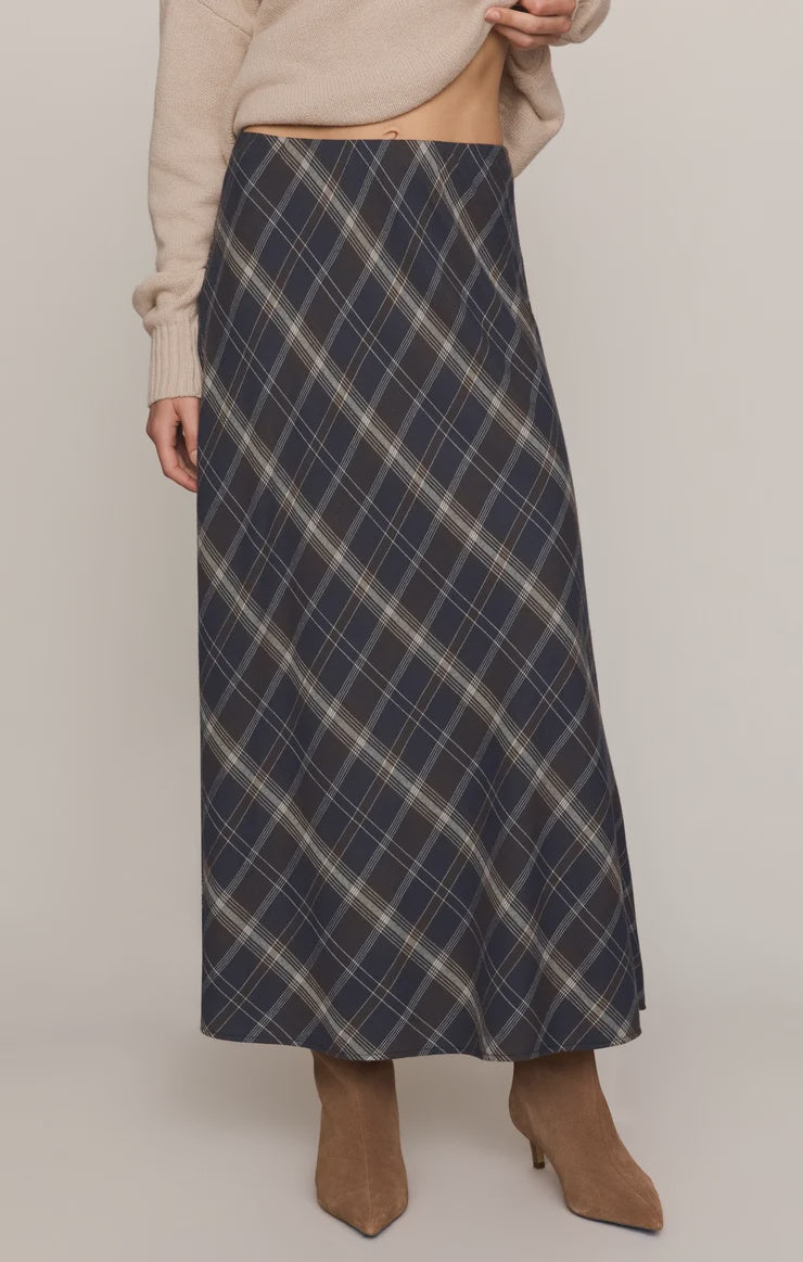 Crestview Plaid Maxi Skirt Eclipse