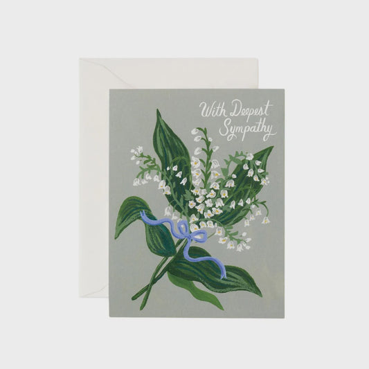 Lily of the Valley Sympathy Card