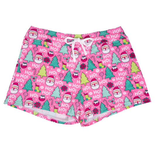 Pink Christmas PJ Shorts