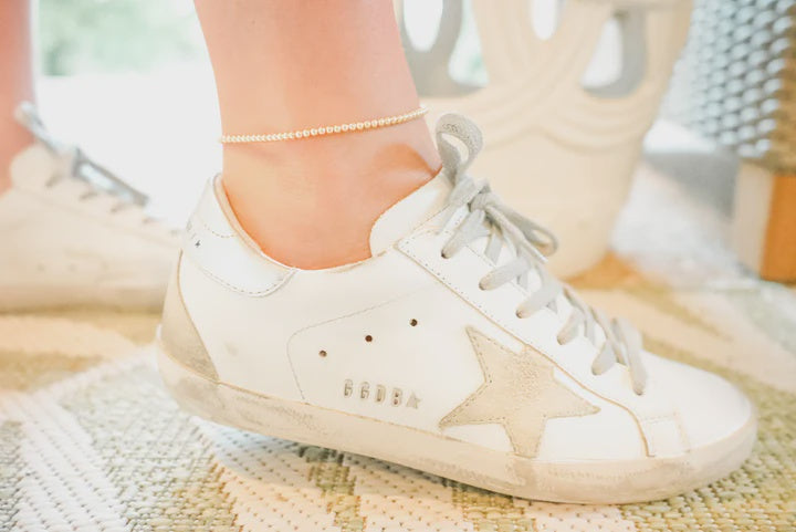 BB Gold 3MM Beaded Anklet