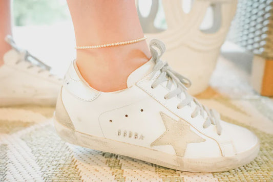 BB Gold 3MM Beaded Anklet