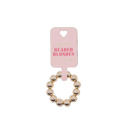 BB 6mm Gold Beaded Ring