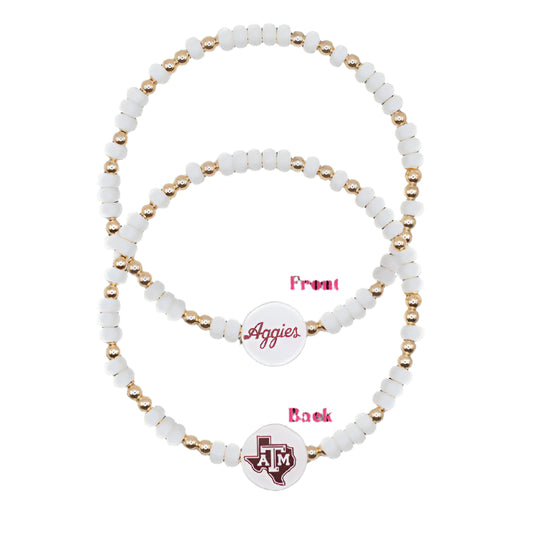 BB TAMU/Aggies Logo Sprinkle Bracelet